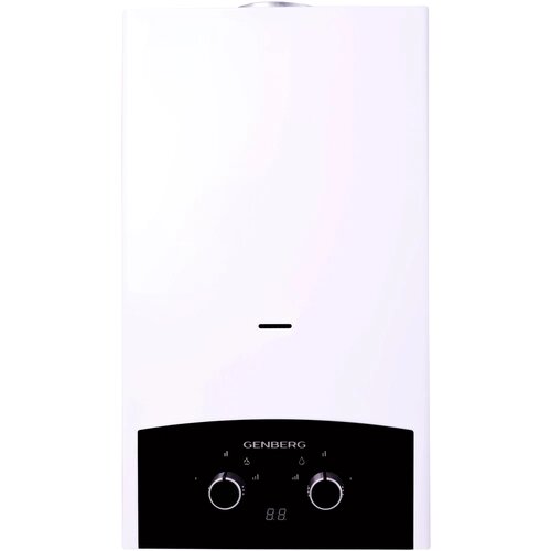 Проточный газовый водонагреватель GENBERG 310.01 премиум 10 л. (черная накладка)