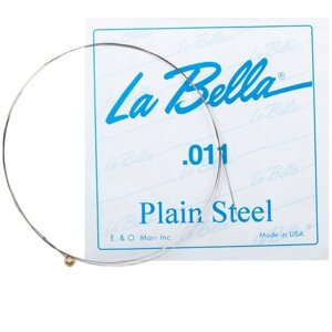PS011 Отдельная стальная струна без оплетки, 011, La Bella