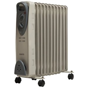 Радиатор масляный Oasis UT-25, 2500 Вт, 11 секций, до 25 кв. м, обогреватель масляный, обогреватель для дома
