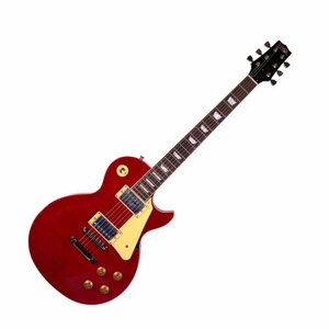 REDHILL LPX200/TRD эл. гитара, Les Paul, H+H, 2V/2T/3P, клен/окоуме, цвет полупрозрачный красный