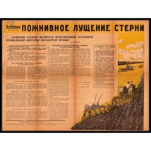 Редкий антиквариат; Плакаты СССР о растениеводстве овощеводстве; Формат А1; Офсетная бумага; Год 1940 г; Высота 52 см.