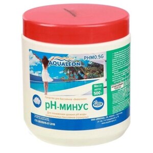 Регулятор pH-минус Aqualeon для бассейна гранулы, 0,5 кг