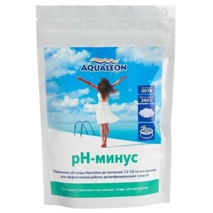 Регулятор pH-минус Aqualeon для бассейна гранулы, zip-пакет 250 гр