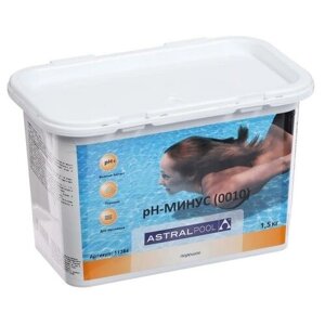 Регулятор PH-минус AstralPool для бассейнов, порошок, 1,5 кг. В упаковке шт: 1