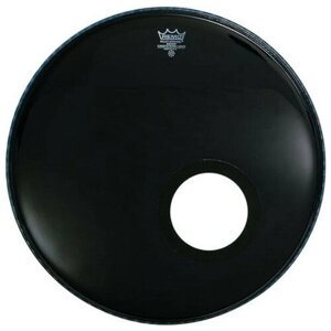 Remo P3-1022-ES 22' Powerstroke ebony передний пластик для бас барабана, цвет чёрный