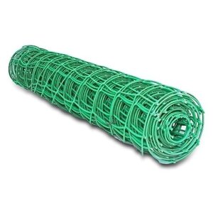 Решетка садовая пластиковая (ячейка 83х83мм) рулон 1х20м зеленый