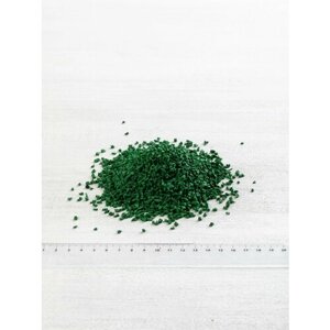 Резиновая крошка EPDM / цветная каучуковая крошка ярко-зеленая, 1 кг