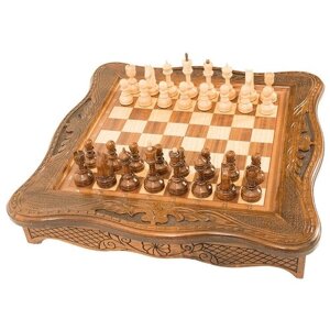 Резные шахматы и нарды Аваш