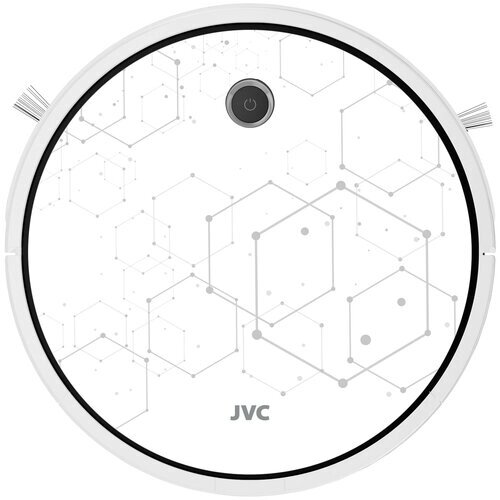 Робот - пылесос JVC 2 в 1 сухая и влажная уборка, 4 режима, турбо щетка, HEPA фильтр, голосовой помощник, смартфон-управление Smart life, Wi-Fi