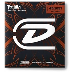 RTT45105T Robert Trujillo Комплект струн для бас-гитары, Custom Medium, нерж. сталь, 45-105, Dunlop