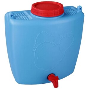 Рукомойник с краном для дозированной подачи воды на 9 л, голубого цвета
