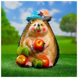 Садовая фигура 'Ежик с тремя яблоками' 27х20см
