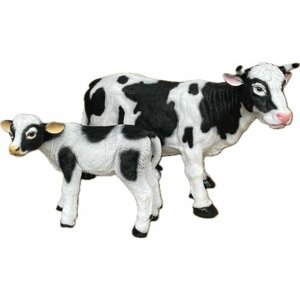 Садовая фигура Корова с теленком лежачая 42*60