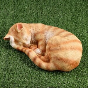 Садовая фигура "Кошка спящая" 29х11см