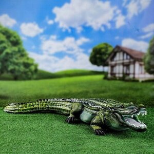 Садовая фигура"Крокодил" 15х98х34см Хорошие сувениры 7640121 .