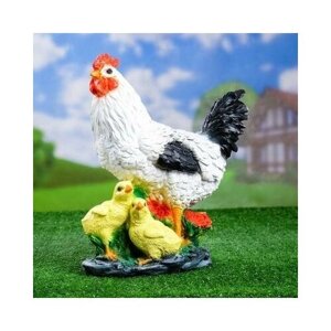 Садовая фигура"Курица с цыплятами" 17*25*33 см Хорошие сувениры 1126900 .