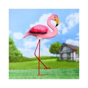 Садовая фигура"Розовый фламинго" 23х14х49см Хорошие сувениры 4793755 .