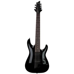 Schecter / сша schecter OMEN-7 G. BLACK гитара электрическая, 7 струн