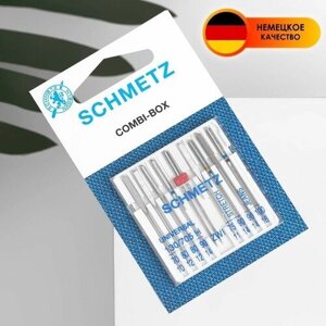 Schmetz Иглы для бытовых швейных машин, комбинированные,70-100, 9 шт