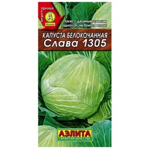 Семена Агрофирма АЭЛИТА Капуста белокочанная Слава 1305 0.5 г