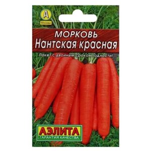 Семена Агрофирма АЭЛИТА Лидер Морковь Нантская красная 2 г