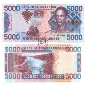 Сьерра-Леоне 5000 леоне 2002 г «Сенгбе Пье, Плотина Бумбуна» UNC