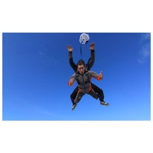 Сертификат Прыжок с парашютом в тандеме с инструктором с фото- и видеосъемкой (Московская область)