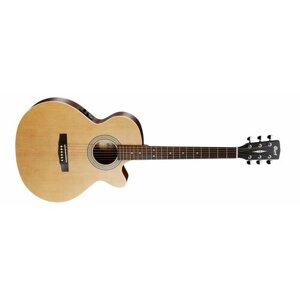 SFX-ME-LH-WBAG-OP SFX Series Электро-акустическая гитара, с вырезом, леворукая, с чехлом, Cort