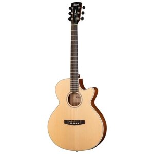 SFX1F-NS SFX Series Электро-акустическая гитара, с вырезом, цвет натуральный, Cort