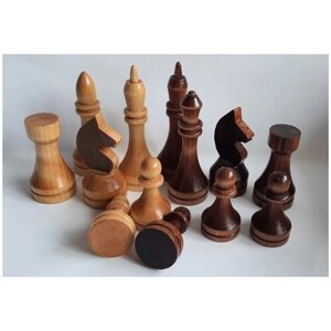 Шахматные фигуры деревянные 5,8-10,8 см/ Шахматы деревянные (без доски)