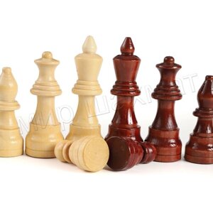 Шахматные фигуры гроссмейстерские деревянные без доски, набор больших фигур