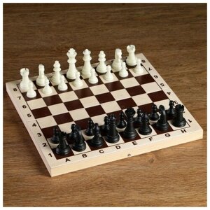 Шахматные фигуры, пластик, король h-6.2 см, пешка h-3 см
