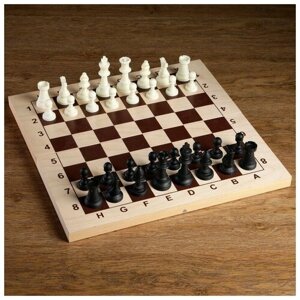 Шахматные фигуры, пластик, король h=9 см, пешка h=4.1 см