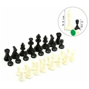 Шахматные фигуры турнирные Leap, 34 шт, король h-9.5 см, пешка h-5 см, полистирол