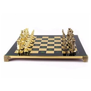 Шахматный набор Греко-Романский Период 28*28*1.8; H 5.4 см дерево, замак, латунь, бронза KSVA-MP-S-3-C-28-GRE
