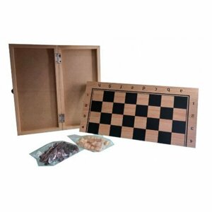 Шахматы деревянные (34х17х3.5 см), фигуры дерево, в коробке (Арт. AN02588)