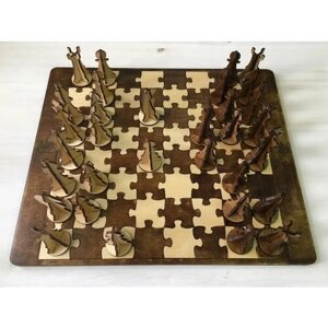 Шахматы деревянные, настольные игры, 30х40 см