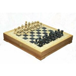 Шахматы каменные Американские (высота короля 3,50) 43*43 см 999-RTG-5887