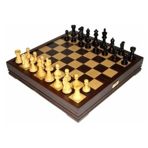 Шахматы классические средние деревянные утяжеленные (высота короля 3,25) 36*36 см 999-RTC-7501
