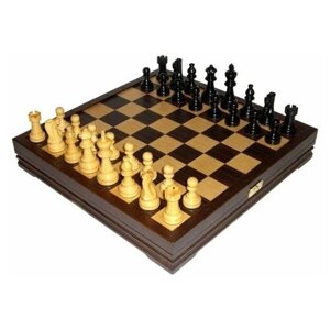 Шахматы классические средние деревянные утяжеленные (высота короля 3,25) 36*36 см 999-RTC-7510
