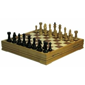 Шахматы классические средние деревянные утяжеленные (высота короля 3,25) 999-RTC-3559