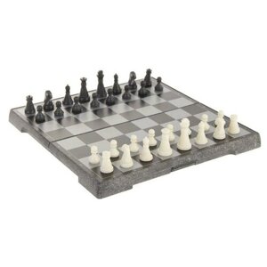 Шахматы магнитные, 19.5 х 19.5 см, чёрно-белые