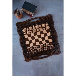 Шахматы-нарды настольная игра орнамент