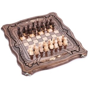 Шахматы + нарды резные "Вольные Горы" 40, Harutyunyan