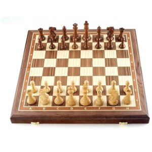 Шахматы подарочные из дерева Эндшпиль большие с доской из ореха 50 на 50 см