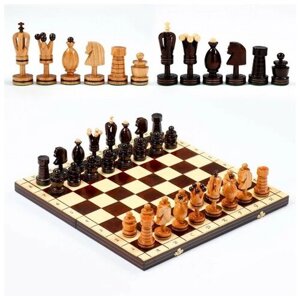 Шахматы польские Madon "Королевские", 49 х 49 см, король h-12 см , пешка h-6 см
