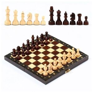 Шахматы польские Madon, ручная работа, 27 х 27 см, король h-6 см. пешка h-2.5 см