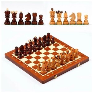 Шахматы польские Madon "Жемчуг", 40.5 х 40.5 см, король h-8.5 см, пешка h-5 см