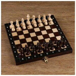 Шахматы ручной работы, 27 х 27 см, король h-6 см. пешка h-2.5 см 4963450