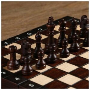 Шахматы ручной работы, 27 х 27 см, король h=6 см. пешка h-2.5 см